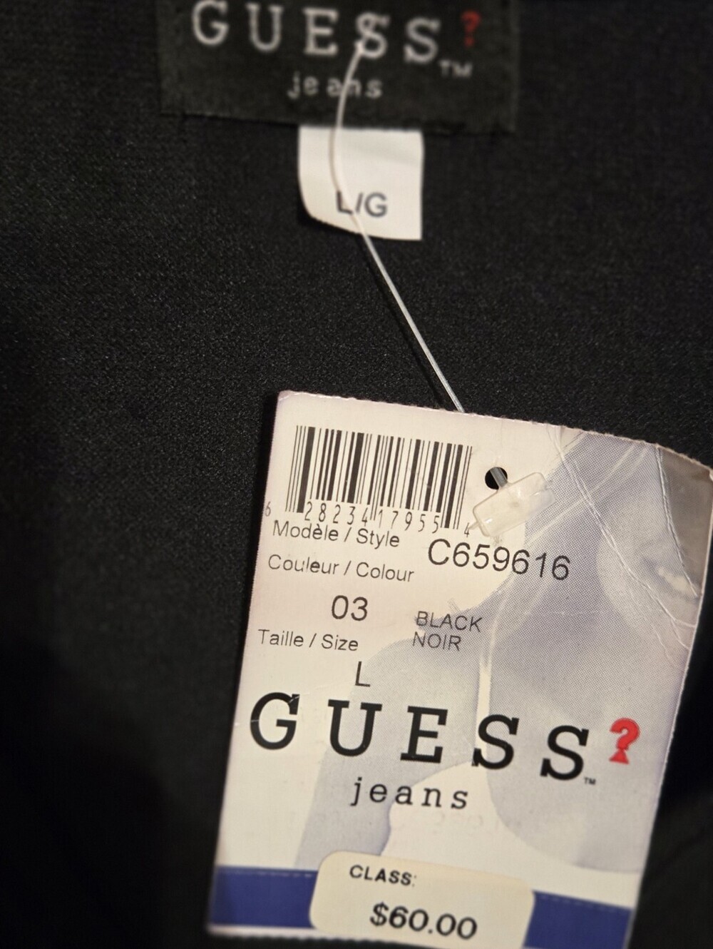 NWT BLACK SLEEVELESS GUESS VEST - Picture 5 of 7